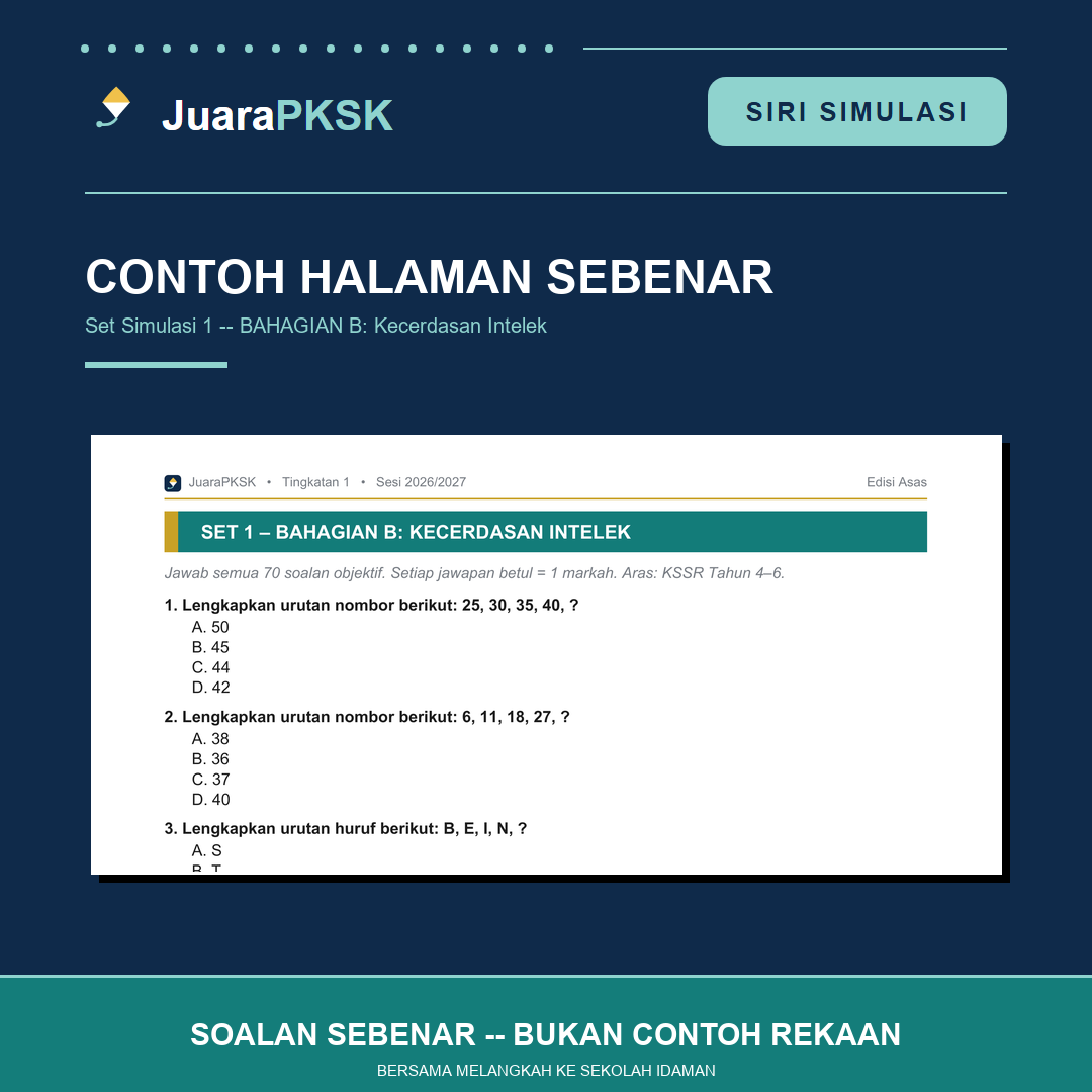 Contoh soalan Bahagian B